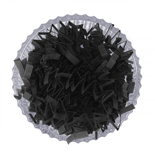 Black Zig Zag Shredded Paper from stock in 10 kilo bales. Ideal